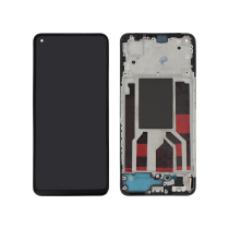 Ecrã completo preto OLED Oppo Reno8 5G (com chassis)