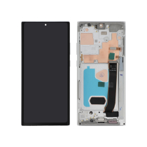 Ecrã completo branco OLED Galaxy Note 20 Ultra (N985F/N986B) (com chassis)