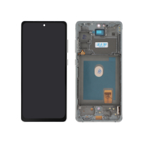 Ecrã completo branco OLED Galaxy S20 FE 4/5G (G780F/G781B) (com chassis)