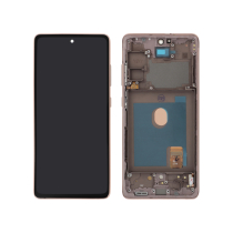 Ecrã completo laranja Galaxy S20 FE 4G/5G (G780F/G781B) (com chassis)
