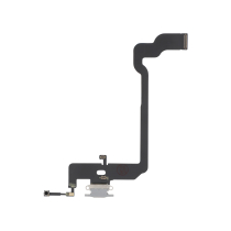 Conector de carga prateado iPhone XS