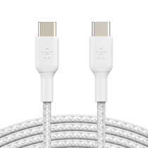 BELKIN Cabo entrançado USB-C para USB-C 1m (branco)