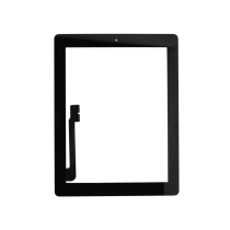 Vidro tátil completo preto iPad 9.7" (4.ª geração)