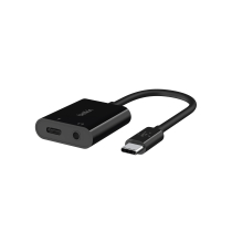 Belkin Adaptador USB-C para USB-C e Jack 3,5mm (preto)