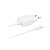 SAMSUNG Pack Carregador 15W + Cabo USB-C  (branco)