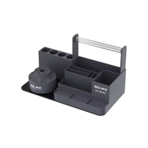 ReLife RL-001H Caixa organizadora com suporte rotativo (Preta)