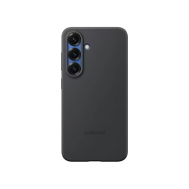 SAMSUNG Capa de proteção em silicone Preta Galaxy S25