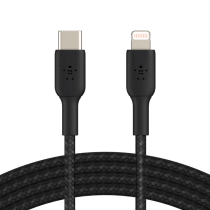BELKIN Cabo entrançado USB-C para Lightning 1m (preto)