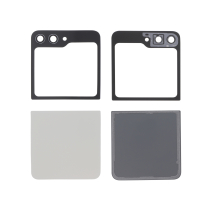 Vidro traseiro completo creme Galaxy Z Flip5 (F731B) (sem logótipo)