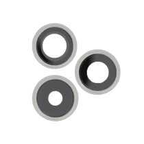 Lente da câmara completa prateada iPhone 14 Pro/14 Pro Max (lote de 3)