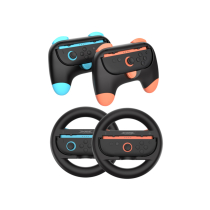 DOBE kit Grip comandos & volantes Nintendo Switch 2 (azul/laranja) (lote de 2)