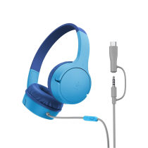 BELKIN Soundform Mini Auscultadores Com fios Criança (USB-C/Jack) (Azul)
