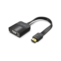 VENTION Conversor HDMI Plano para VGA com Micro USB Fêmea + Porta Áudio
