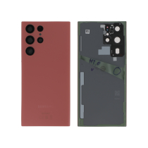 Vidro traseiro vermelho Galaxy S22 Ultra (S908)