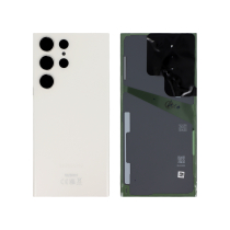 Vidro traseiro creme Galaxy S23 Ultra (S918B)