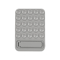 Suporte com ventosa com suporte integrado (cinzento claro)